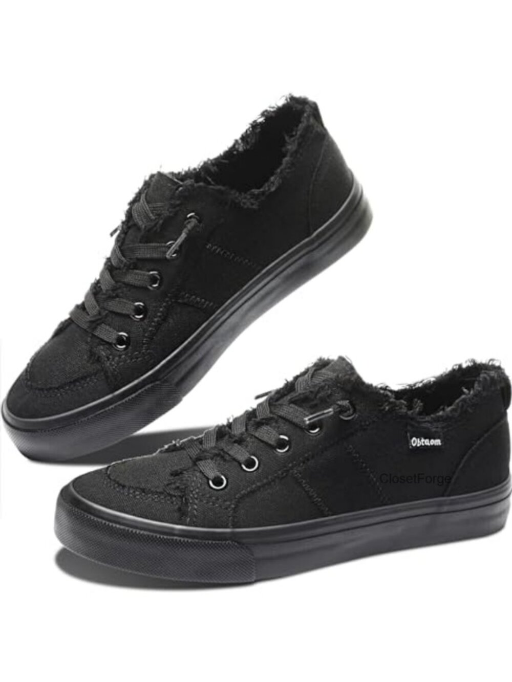 Women's Slip On Loafers Canvas Fashion Sneakers Breathable Low Top Walking Shoes